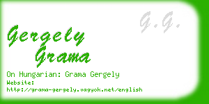 gergely grama business card
